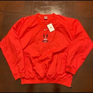 New Nike USA Track and Field Pullover Windbreaker